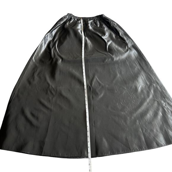 Jessica McClintock Gunne Sax VTG Metallic Pewter A Line Witchy Maxi Skirt M - Picture 7 of 8